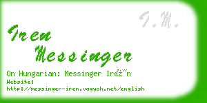 iren messinger business card